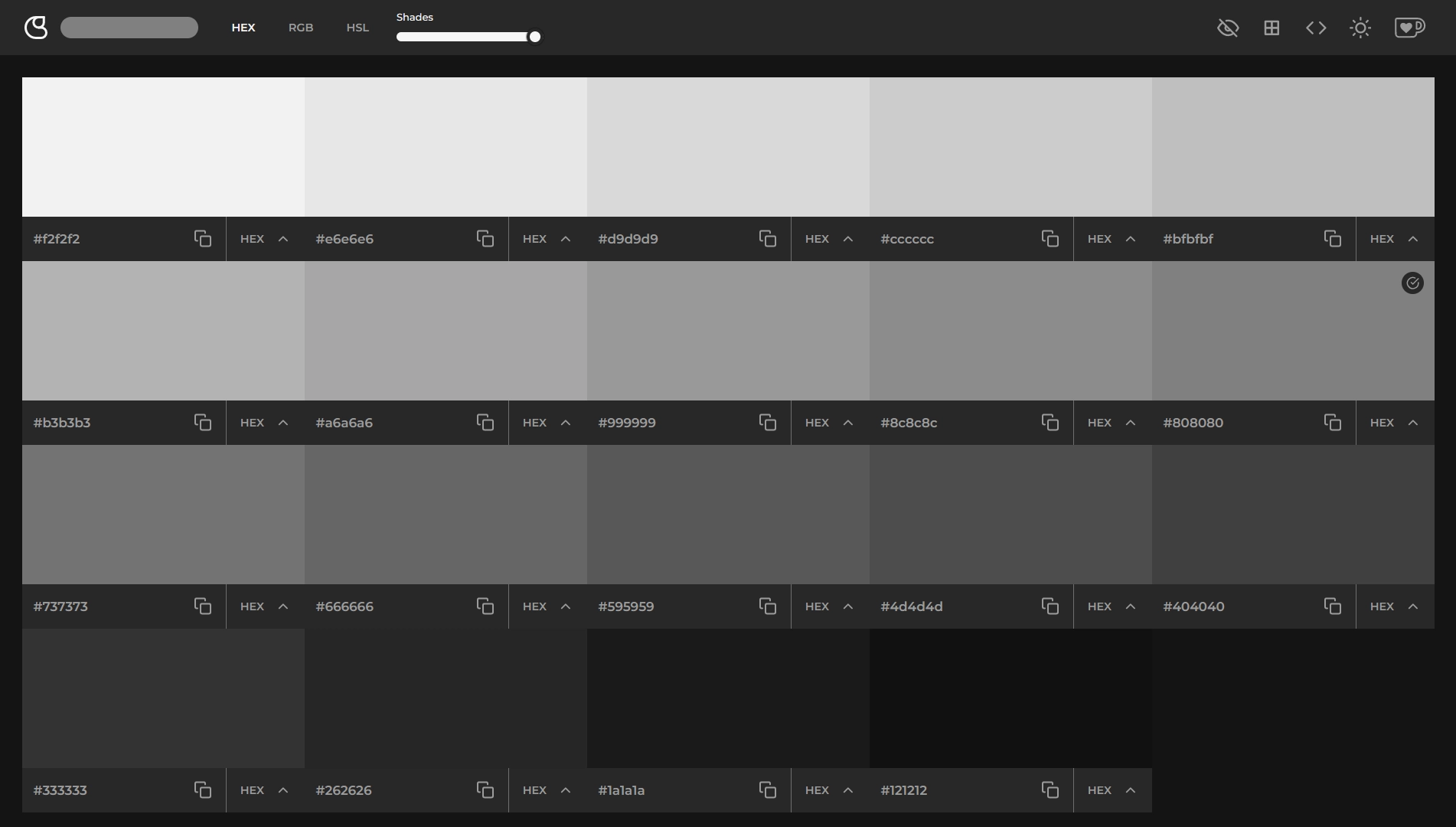 COLOR SHADER PREVIEW
